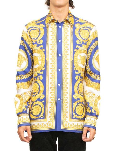 versace silk shirt replica free shipping|versace silk shirt sale.